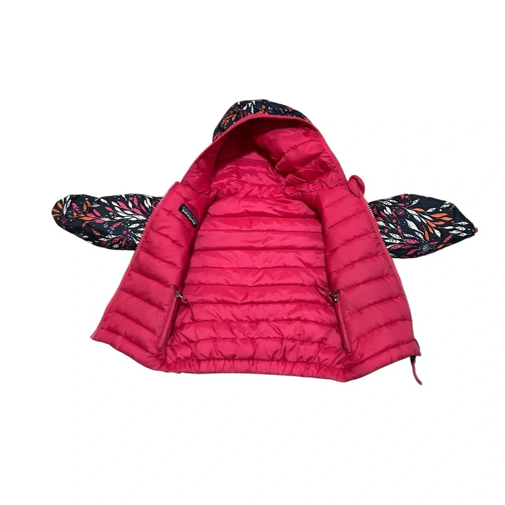 PATAGONIA Baby Reversible Down Wear Hooded Full Zip Hi Lo Puffer Jacket